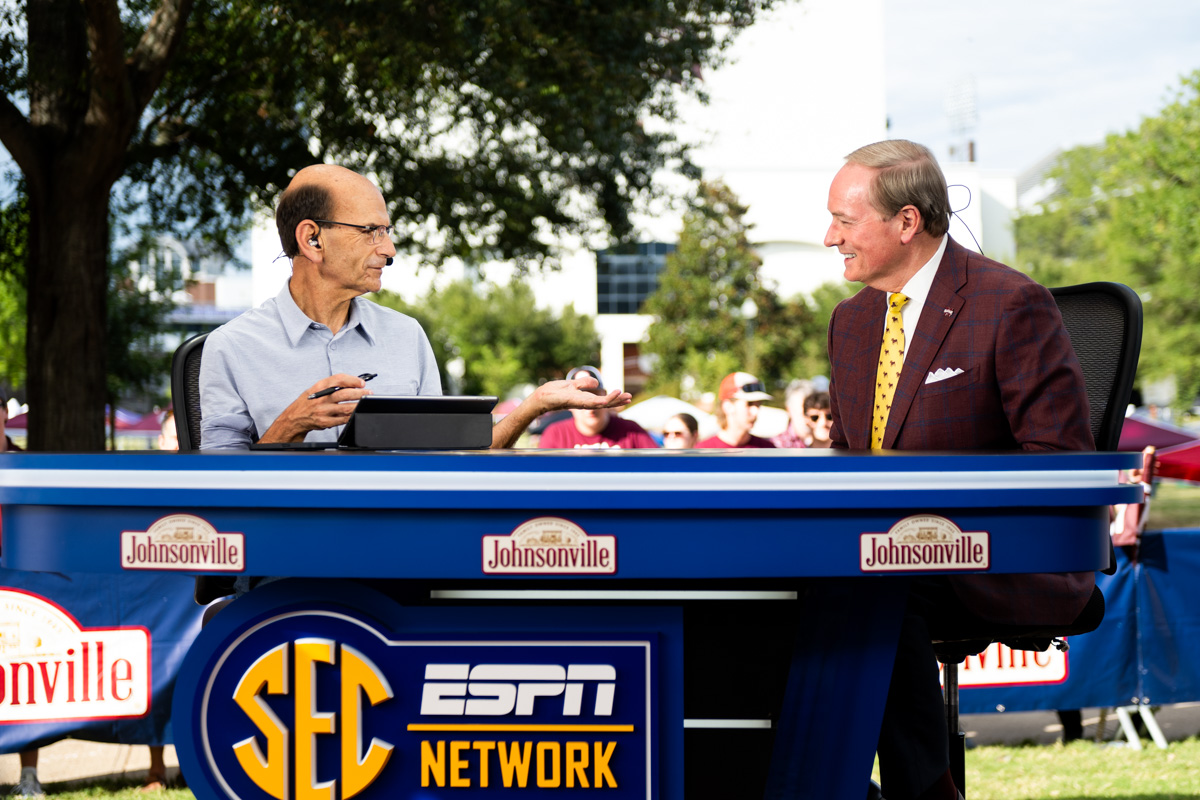 Making a guest appearance on SEC Nation’s “The Finebaum Show” in mid-September is MSU President Mark E. Keenum. SEC Nation was o