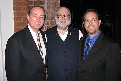 (L-r) President Keenum, David Jasen, and Brian Holland took a moment during the 2009 Ragtime Jazz Festival.