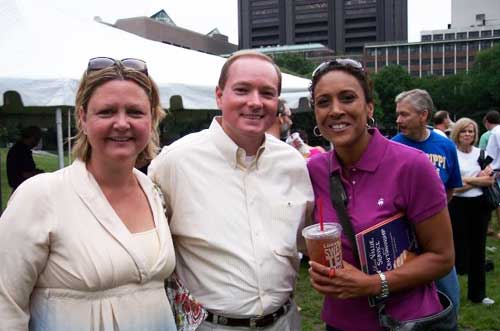 The Keenums with ABC News anchor Robin Roberts at the 2009 Mississippi Picnic in New York's Central Park.