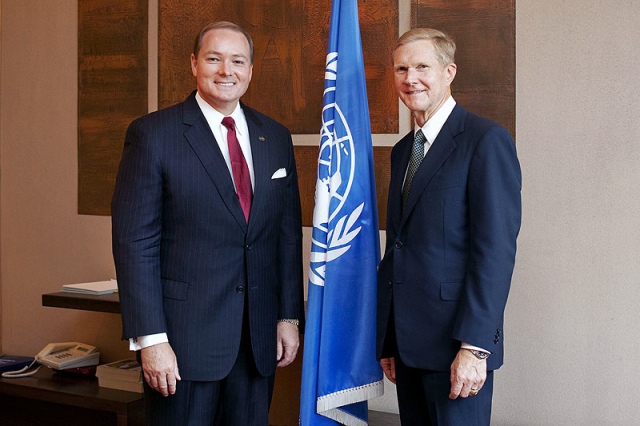 President Keenum met with other leaders to discuss Mississippi State's role in combating world hunger issues.