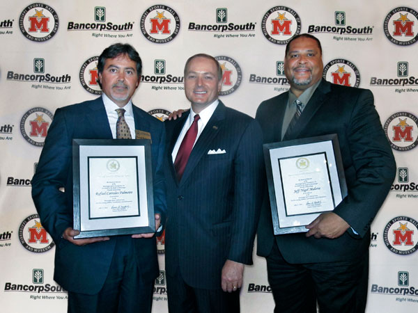 Dr. Keenum with Rafael Palmeiro and Jeff Malone at the Mississippi Sports Hall of Fame Induction.