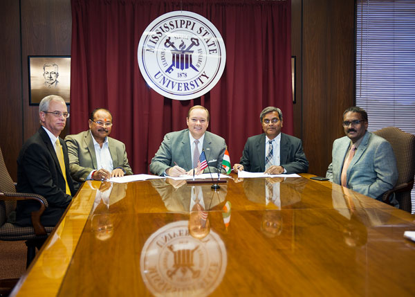 Celebrating the signing today of an agreement between MSU and India's Archarya N.G. Ranga Agricultural University (ANGRAU) for cooperation and collaboration in global agricultural research and development.