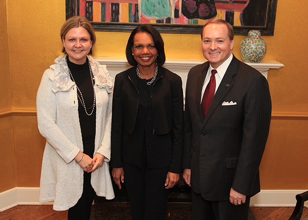 Condoleezza Rice, former U.S. Secretary of State, visited Mississippi State University on Tuesday.