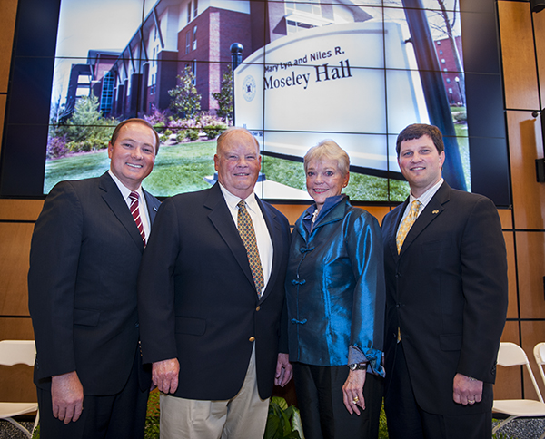 MSU held a ceremony for the dedication of Mary Lyn and Niles R. Moseley Hall.