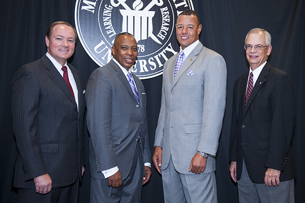 Mississippi State's annual Men of Color Summit featured an opportunity for prominent African-American leaders to gather on campus and learn from each other.