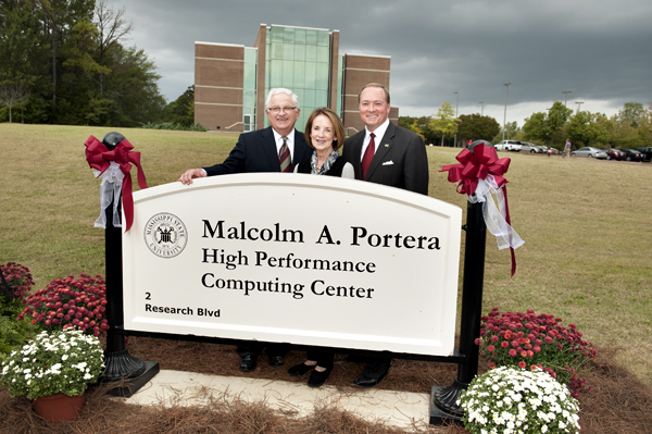 Mississippi State held a dedication ceremony to celebrate the naming of the Malcolm A. Portera High Performance Computing  Center for the university’s 16th president.