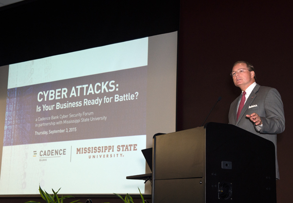 Mississippi State University President Mark E. Keenum gave the opening remarks at a Sept.