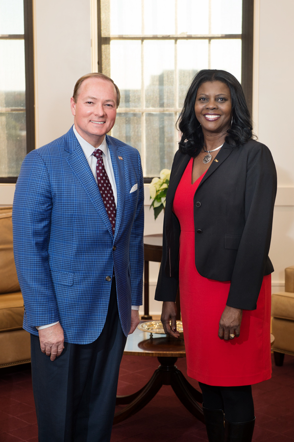 Chavonda Jacobs-Young, administrator of the U.S. Department of Agriculture’s Agricultural Research Service, toured Mississippi State University’s advanced research facilities in December.