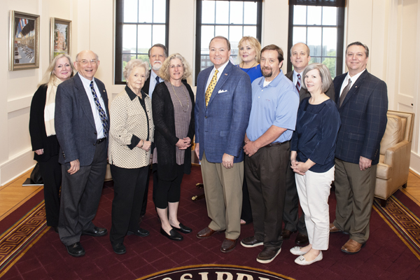 Leaders of the Mississippi Department of Archives and History visited Mississippi State in April to tour the Ulysses S. Grant Presidential Library and Frank and Virginia Williams Collection of Lincolniana, as well as meet with MSU President Mark E. Keenu