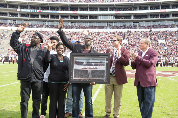 Mississippi State football legend Walt Harris on being inducted into the MSU “Ring of Honor” at Davis Wade Stadium