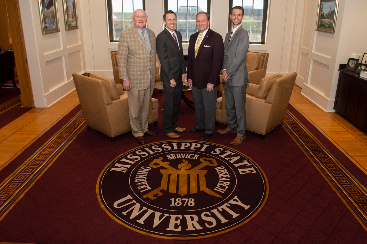 State Auditor Shad White met with Mississippi State University President Mark E. Keenum and MSU Extension Service administrators